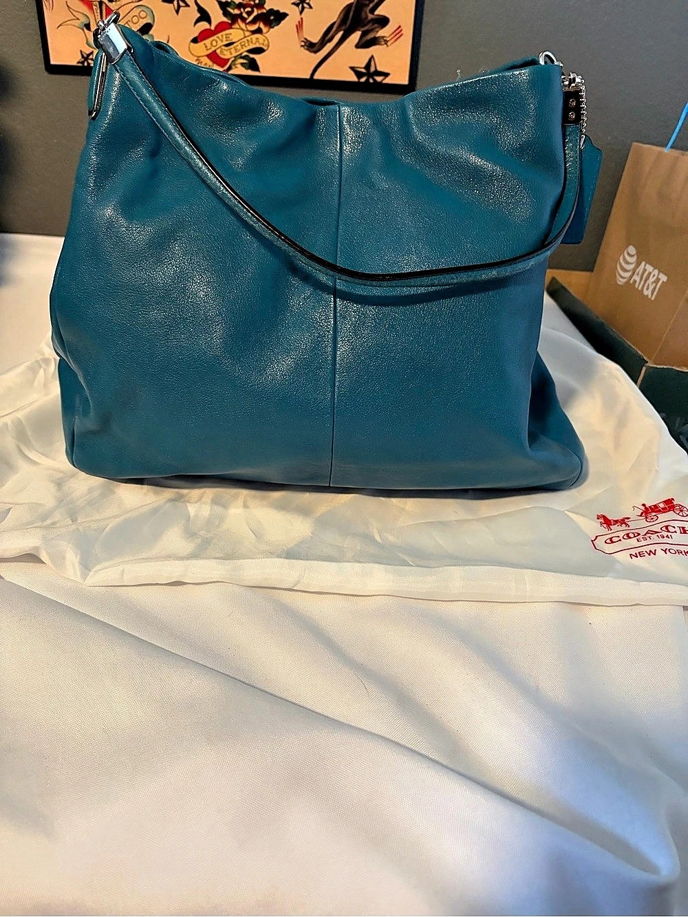 Coach Madison Phoebe Leather Shoulder Bag w/ Dust Bag 25621